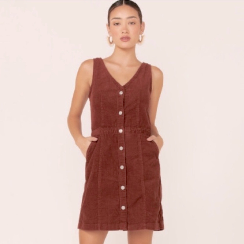 Levi's Tuli Corduroy Short Sleeve Mini Dress